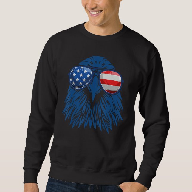 Moletom Independence Day American Flag Eagle 4th Of July (Frente)