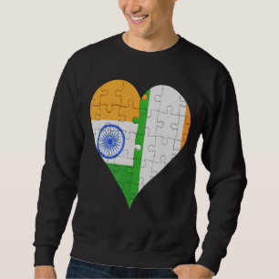 Moletom Indian Irish Flag Heart