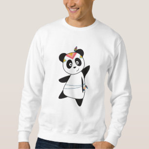 Moletom Indian Panda Bear Fashing Teddy Feather Cute