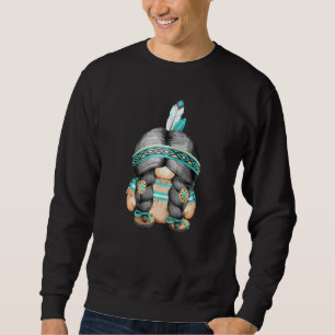 Moletom índio Tribal Motif Cute Native American Gnomo Mo
