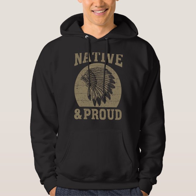 Moletom Índios nativos e orgulhosos índios nativos america (Frente)