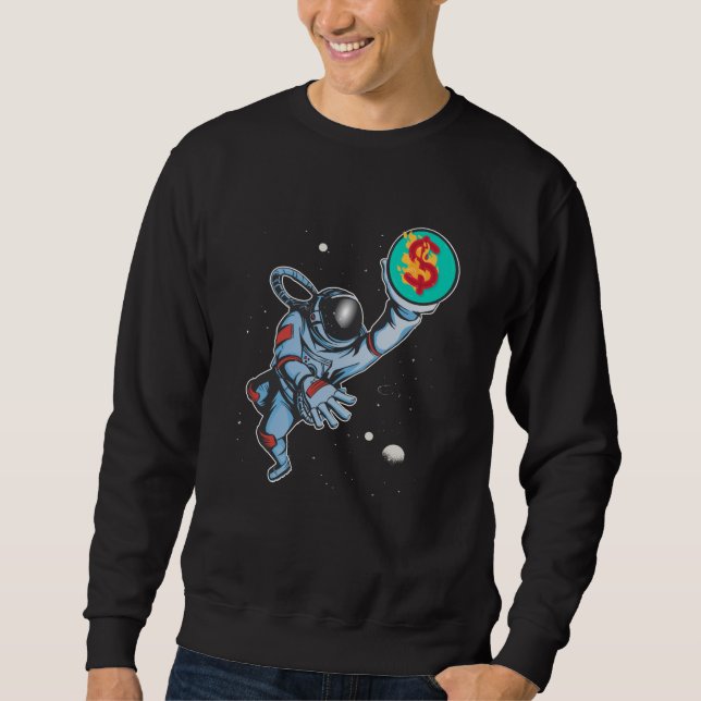 Moletom Inflação ao astronauta da lua (Frente)