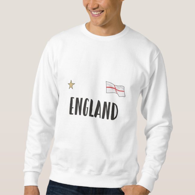 Moletom Inglaterra Fan Shirt English Flag (Frente)