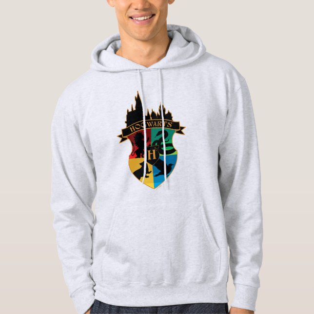 Moletom Insígnia de Orgulho da Casa do Castelo de HOGWARTS (Frente)