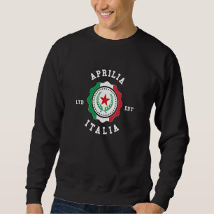 Moletom Insígnia vintage da bandeira italiana Aprilia
