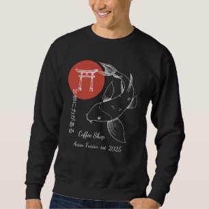 Moletom Inspirado em Koi Fish Personalizado Asiático