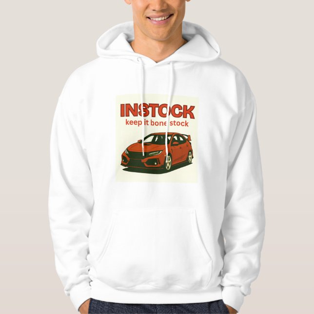 Moletom Instock : Manter estoque de osso (Frente)