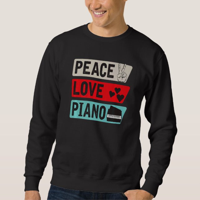 Moletom Instrumento Musical Piano Teclado Piano (Frente)