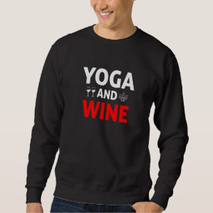 Moletom Instrutor De Fitness De Ioga E Vinho Ioga Meditaçã