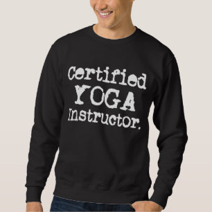 Moletom Instrutor Yoga Autenticado para Mulheres Exercício