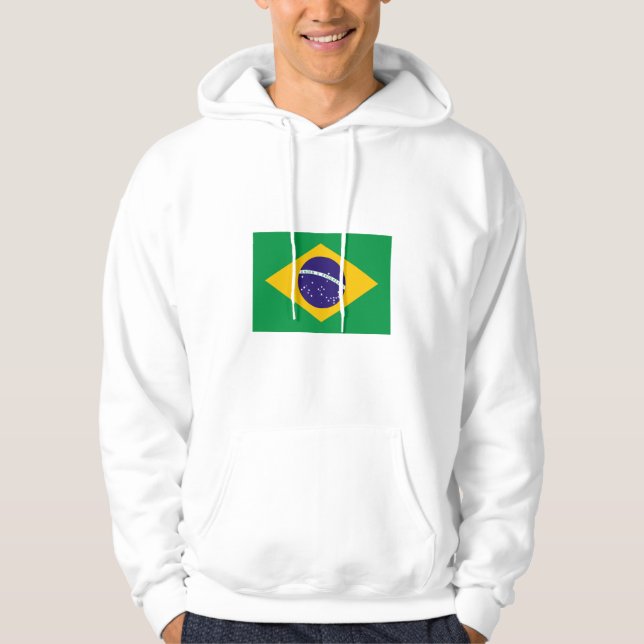 Moletom International da BANDEIRA de Brasil (Frente)