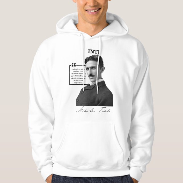 Moletom INTJ Hoodie Nikola Tesla (Frente)