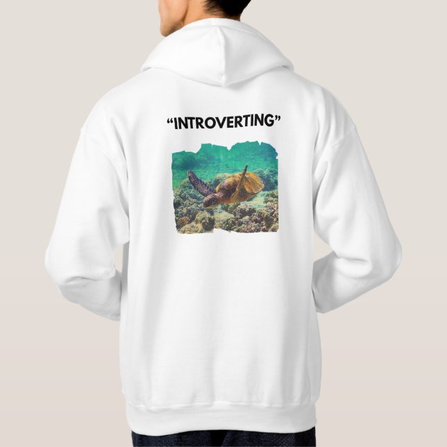 Moletom Introvertido com Símbolo de Tartaruga  (Verso)