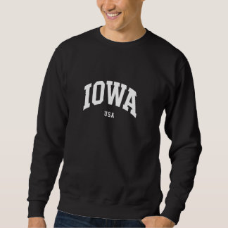 Moletom Iowa USA - Faculdade de Estilo Vacinação Souvenir 