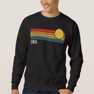 Moletom Iowa USA Retro Sunset Style Design