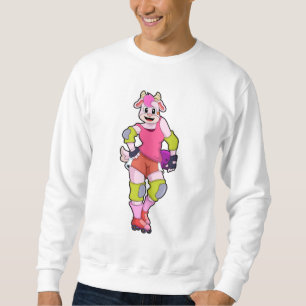 Moletom Ir como skater em linha com Skates em linha