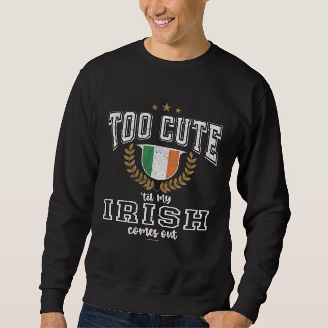 Moletom Ireland Flag Men & Women Cute Til Irish (Frente)