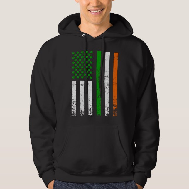 Moletom Irish American Flag Ireland Flag  St Patrick s Day (Frente)