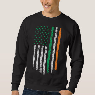Moletom Irish American Flag Ireland Flag Vintage Rua Patri