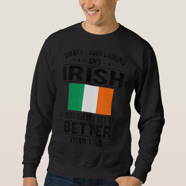 Moletom Irish Flag de boa aparência (Frente)