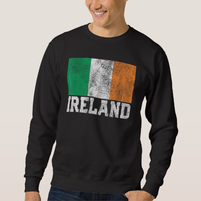 Moletom Irish Ireland Flag Pride Roots Country Rua Patrick (Frente)