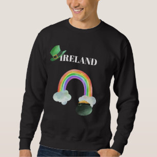Moletom *~* IRLANDA IRLANDA Pote Arco-Íris de T-Shirt Dour