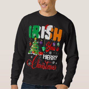 Moletom Irlandês Você Um Feliz Natal Papais noeis Irish Fl