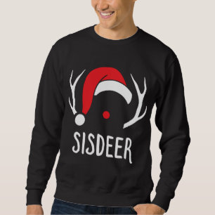 Moletom Irmã Deer Christmas Reindeer Matando Família