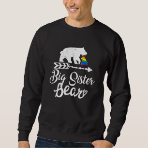 Moletom Irmã Mais Velha Urso Lgbt Lgbtq Arco-Íris Orgulho