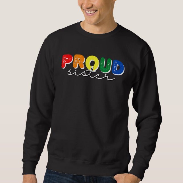 Moletom Irmã Orgânica Rainbow Pride Month Love Support Lgb (Frente)