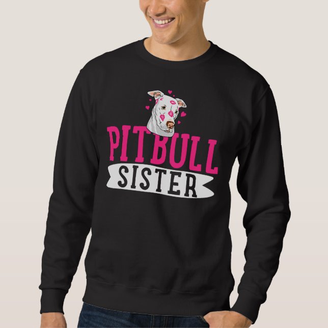 Moletom Irmã Pitbull Pit Bull Terrier Dog (Frente)