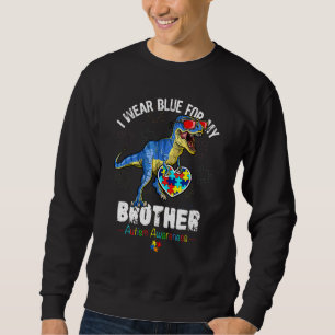 Moletom Irmão Autismo Visto Blue Dino Autismo Kid de Consc