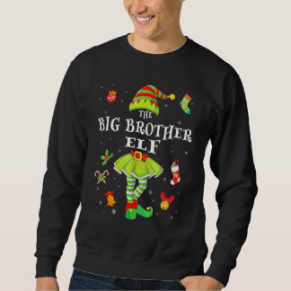 Moletom Irmão Mais Velho Elfo Natal Família Combinando Cut