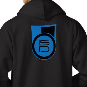 Moletom ISD Masculino Streetwear Logo Azul Preto 
