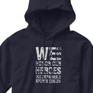 Moletom ISD Nós honramos nossos heróis, doce Hoodie