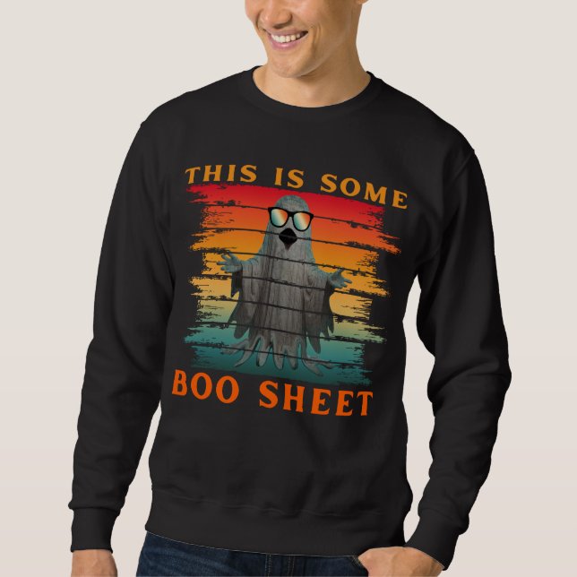 Moletom Isto é alguma folha de boo divertida fantasma de h (Frente)