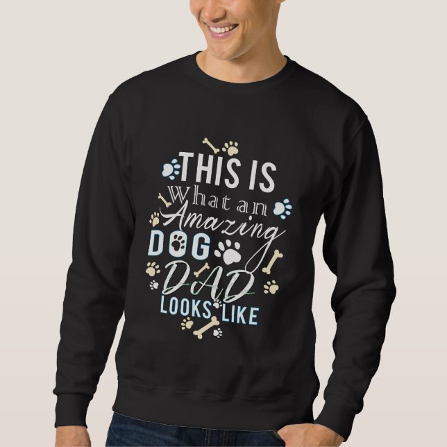 Moletom Isto é o que parece um Pai de Cachorro - Engraçado (Frente)
