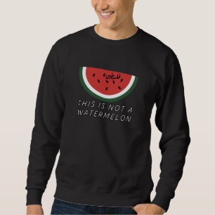 Moletom Isto não é uma melancia - melancia da Palestina