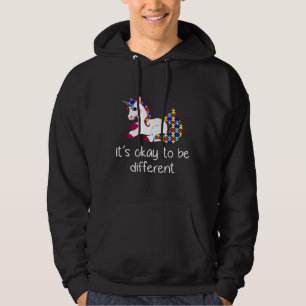 Moletom It S Ok To Be Different Unicorn Autism Awareness C