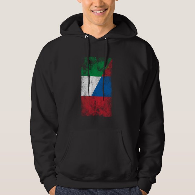 Moletom Itália Bandeiras da Mongólia - Mongólia Italiana (Frente)