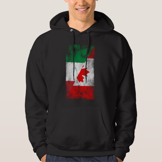 Moletom Itália Canadá Sinalizadores - Italiano canadense (Frente)