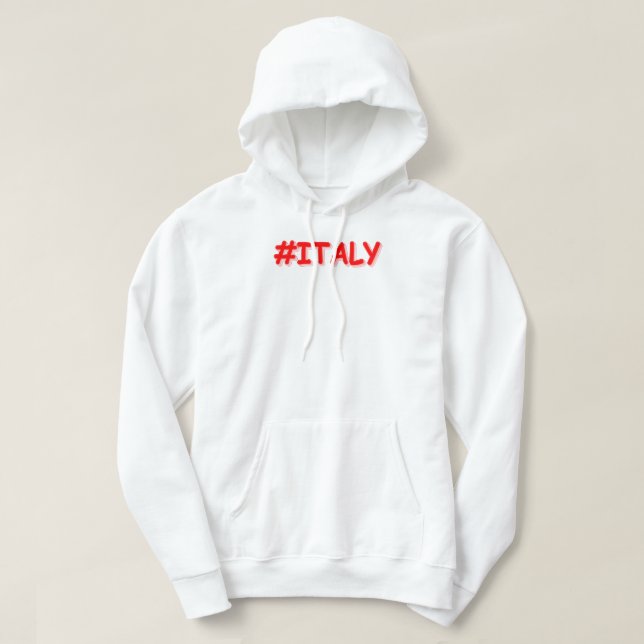 Moletom "#ITÁLIA" Design. Comprar Agora (Frente do Design)