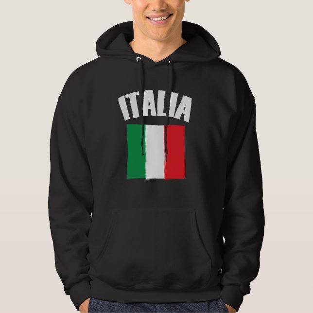 Moletom Italia Flag Soccer Fan (Frente)