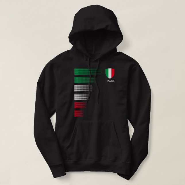 Moletom Italia Italy Flag Emblem - Ancestralidade do Orgul (Frente do Design)