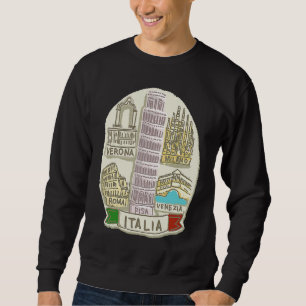 Moletom Itália Veneza Milão Pisa Verona Roma