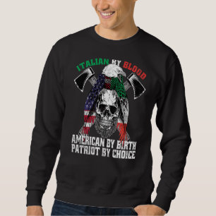Moletom Italiano Por Blood American Por Nascimento Patriot