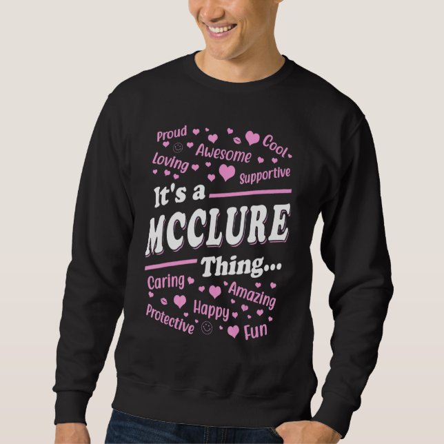 Moletom It's a Mcclure Thing Proud Family Surname Mcclure (Frente)