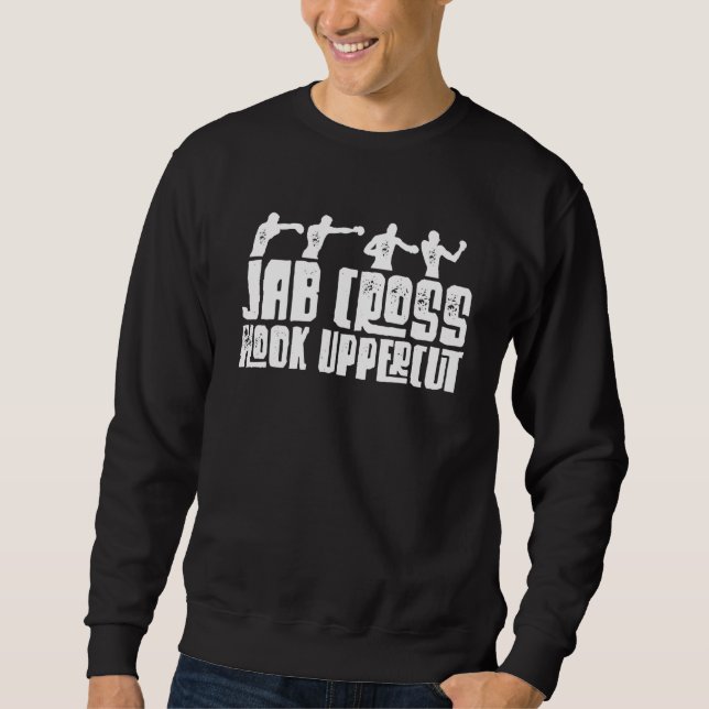 Moletom Jab Cross Hook Uppercut Boxer Luvas Boxer (Frente)