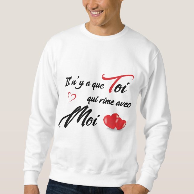 Moletom j'aime sain valentin  (Frente)