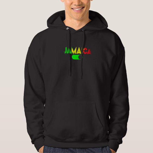 Moletom Jamaica Está Chamando Eu Devo Ir  Jamaicano  2 (Frente)
